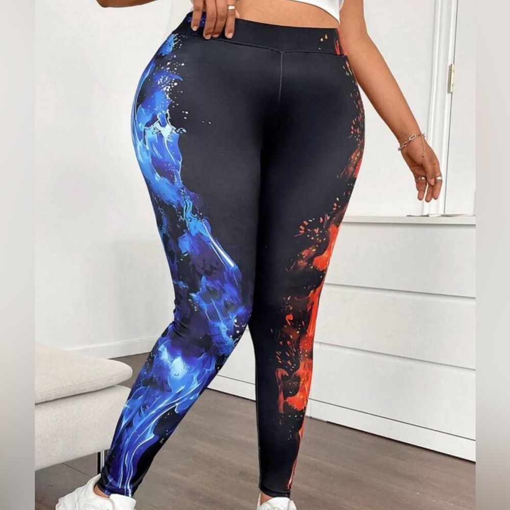 Colorblock Yoga Pants for Women Stretch Breathable Workout Leggings